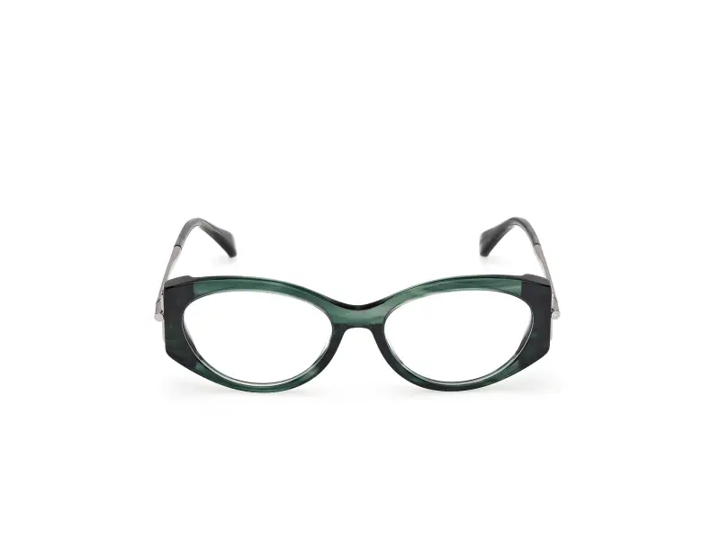Donna MM5204 098 Montature da vista Acetato Verde Rotonda Normale miniatura 2