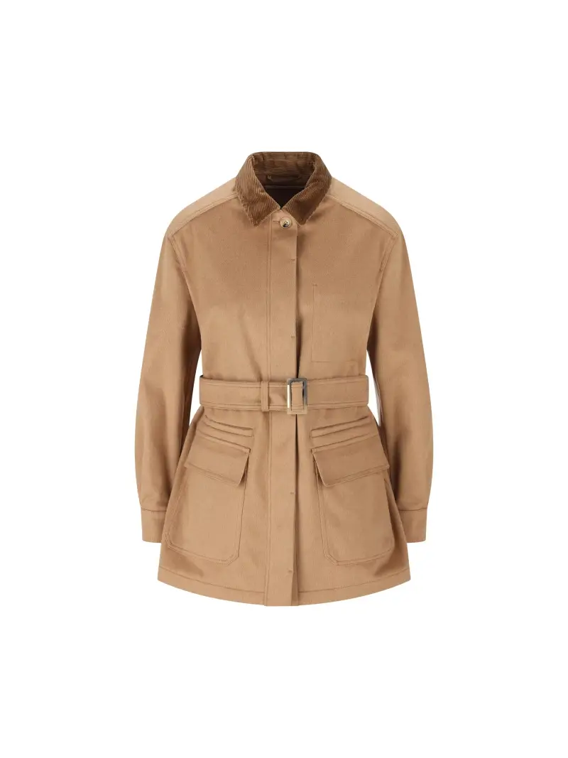 Giaccone Corto In Cammello MARRONE
