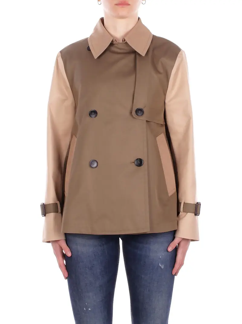 Giubbotto Donna MAX MARA Fango Wkd biglia impermeabile