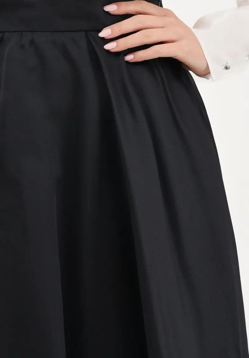 Gonna midi MSECALLE nera da donna miniatura 3