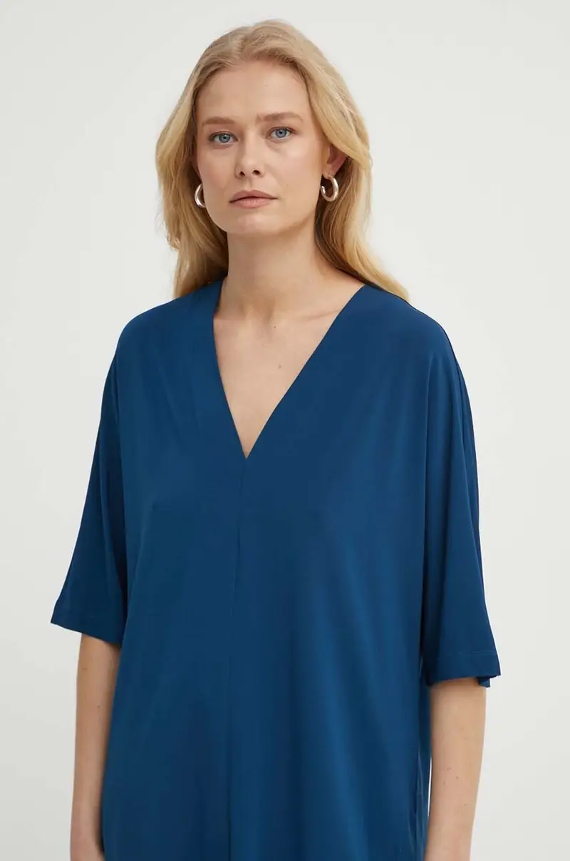 camicetta donna colore blu navy 2416941068600 miniatura 5