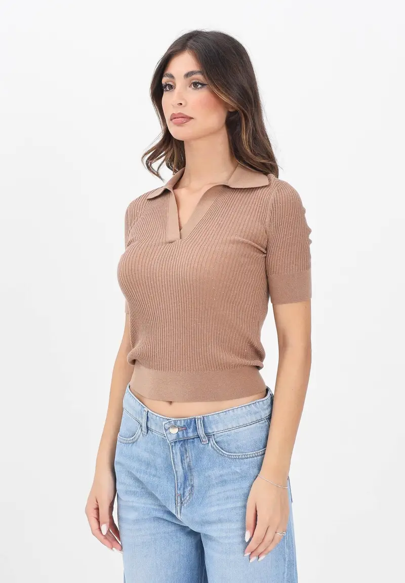 MAX MARA Maglia a manica corta UBERTA beige da donna