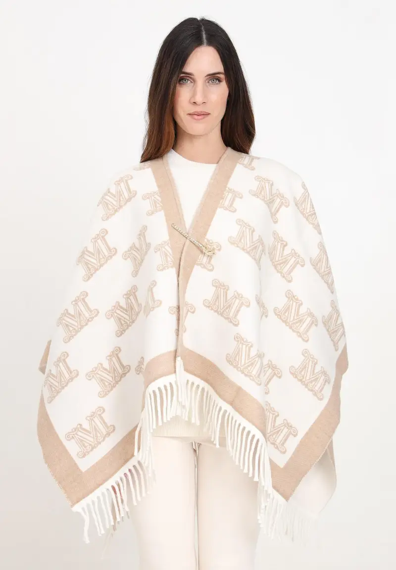 MAX MARA Mantella Frinestd avorio da donna