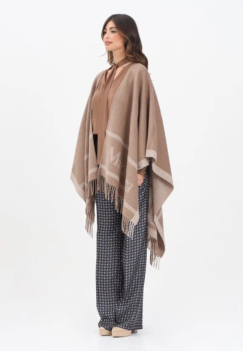 MAX MARA Mantella Hildestd color cammello da donna