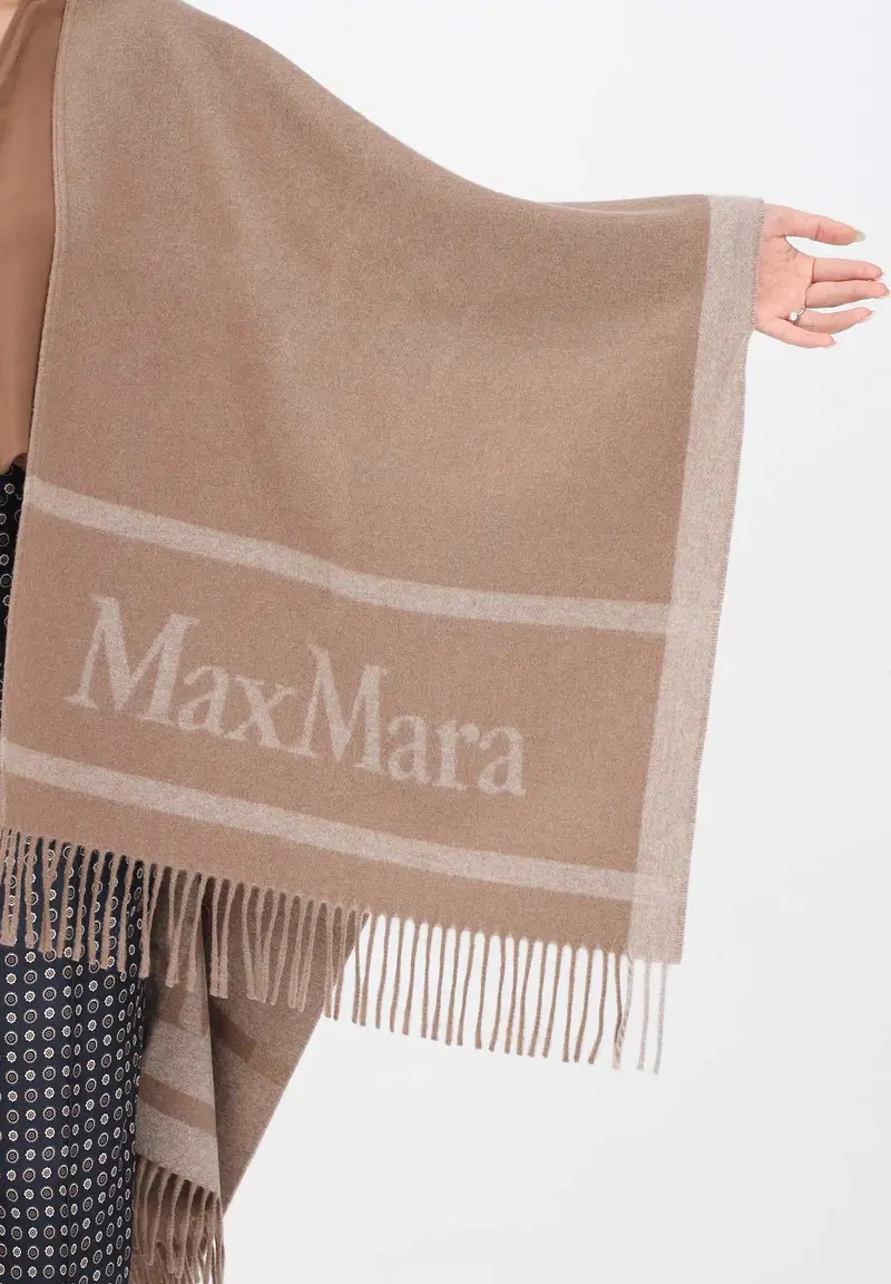 MAX MARA Mantella Hildestd color cammello da donna miniatura 2