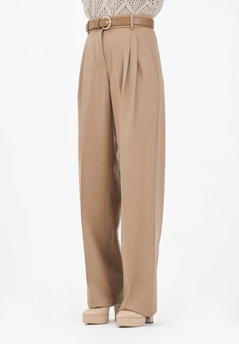 Pantalone elegante beige da donna