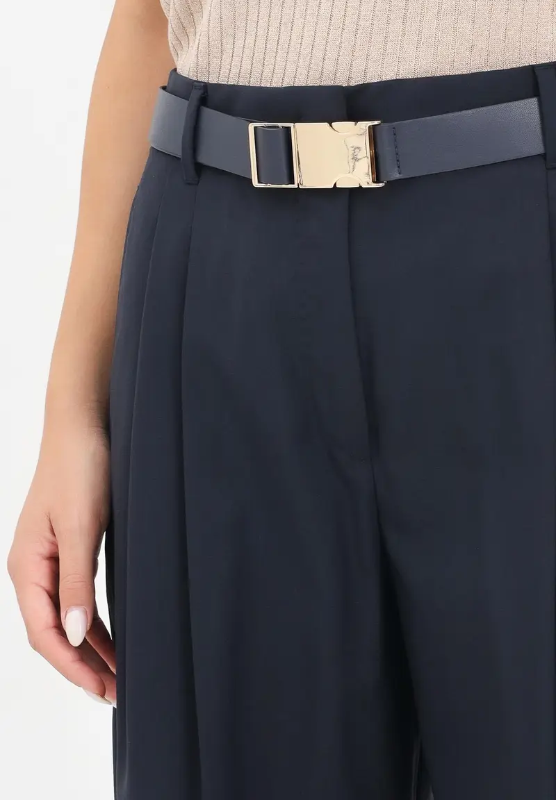 MAX MARA Pantalone elegante Bergamo blu da donna miniatura 2