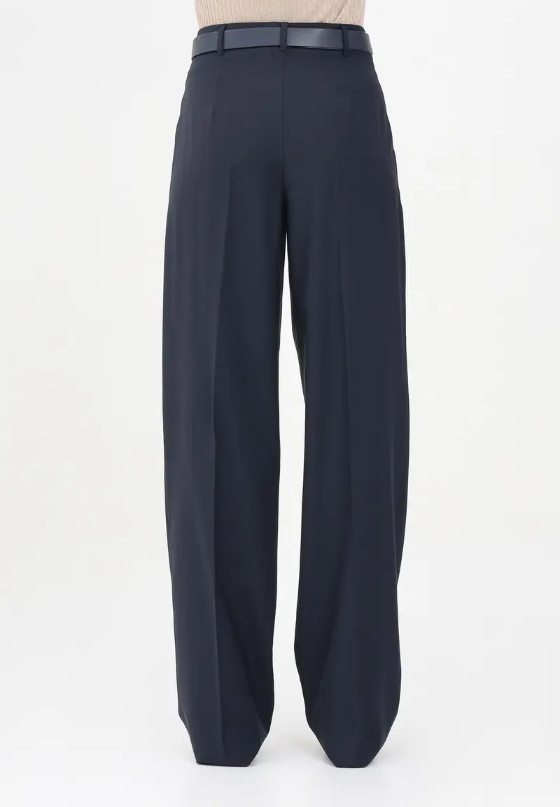 MAX MARA Pantalone elegante Bergamo blu da donna miniatura 3