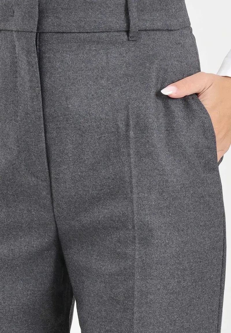 Pantalone elegante LAMBRO grigio da donna miniatura 3
