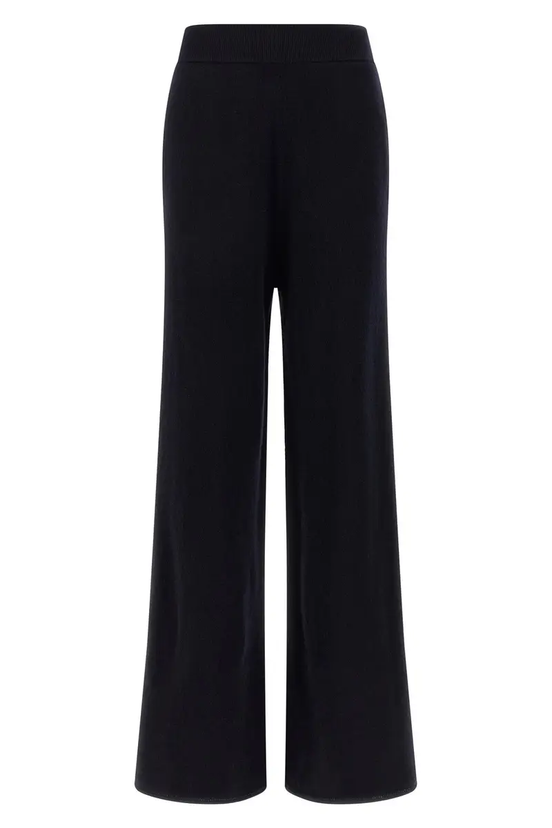 Max Mara Pantalone 'Maxppiega' Blu in Cashmere