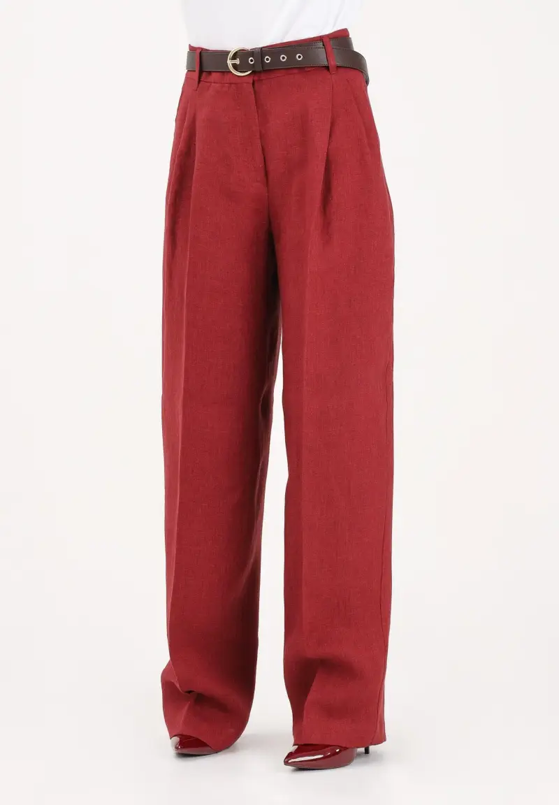 Pantalone MSTSUMERO rosso da donna