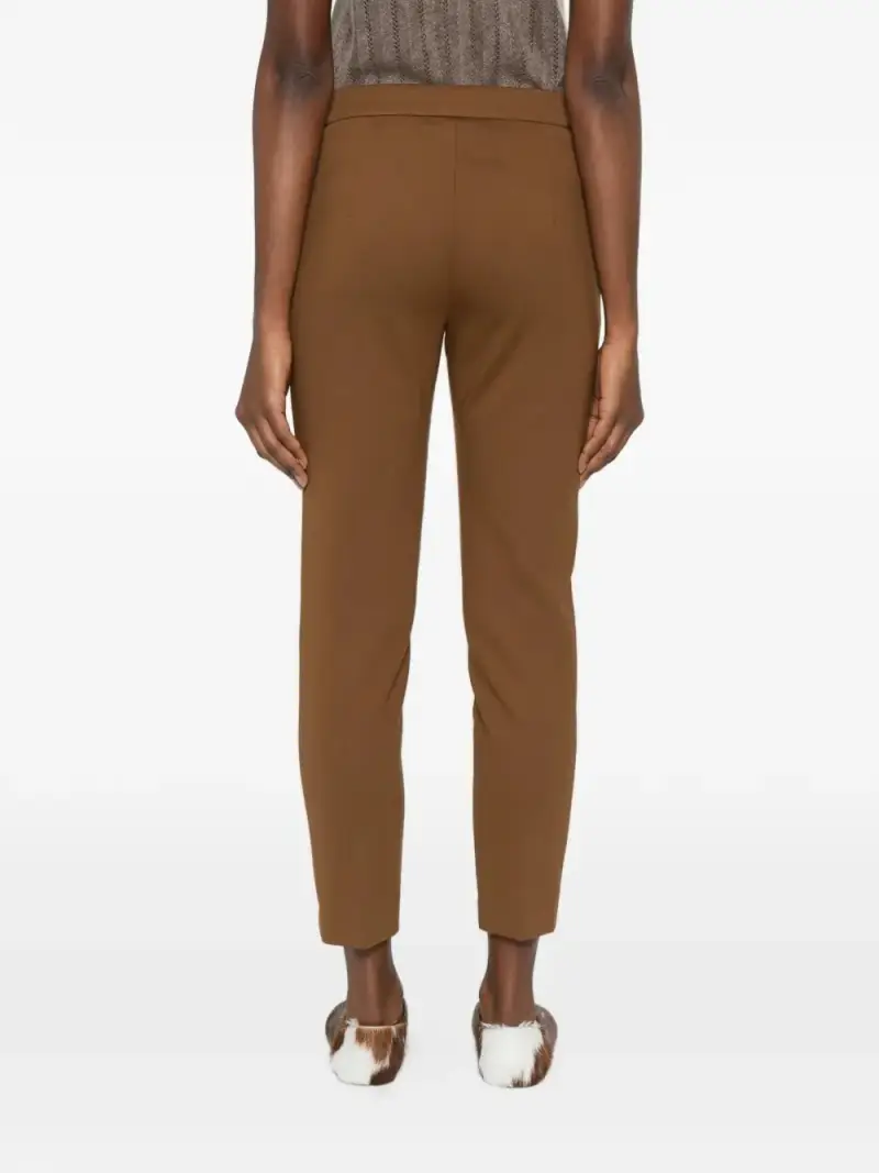 Max Mara Pantaloni marroni eleganti miniatura 3