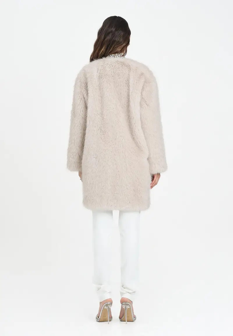 MAX MARA Pelliccia beige da donna miniatura 3