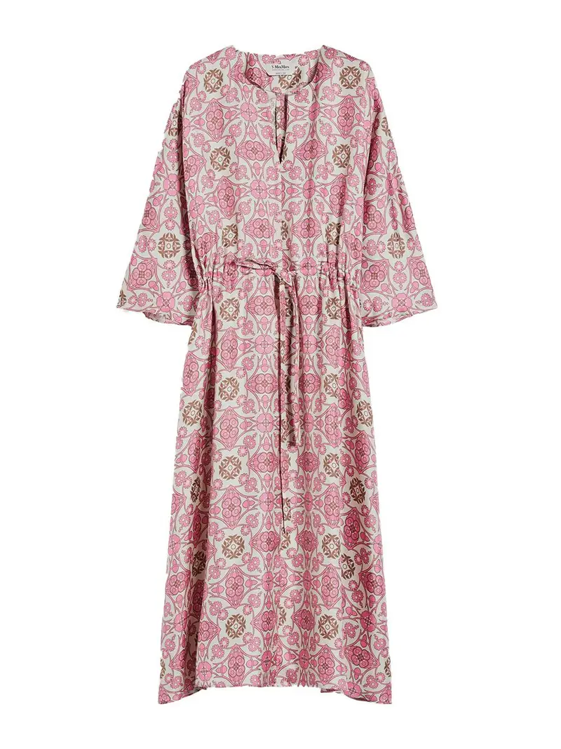 Abito fulvia fantasia floreale Rosa