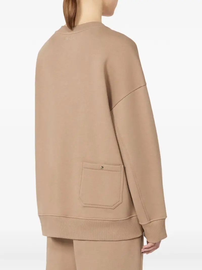 Felpa in Cotone con Ricamo Logo Biscotto miniatura 2