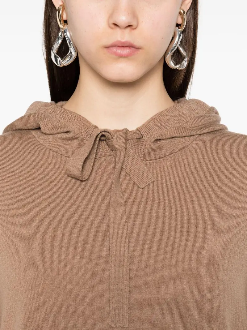 Maglione con Cappuccio Cammello miniatura 3