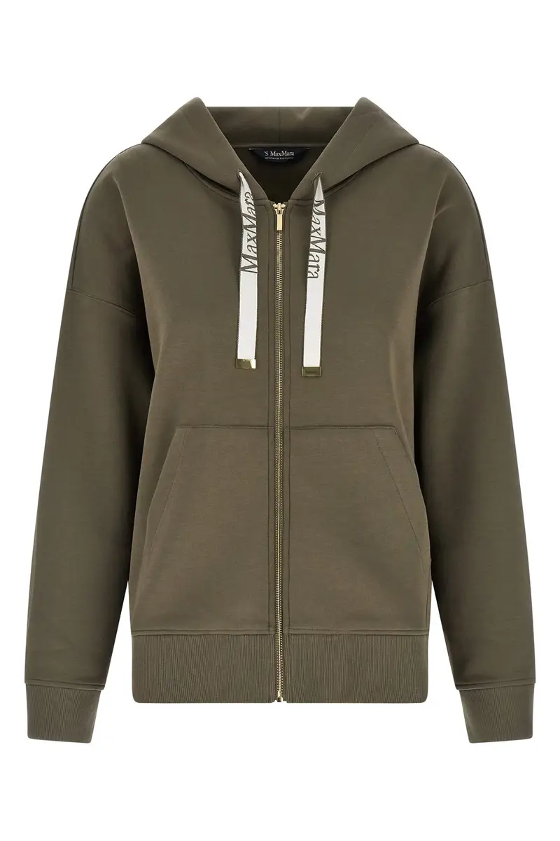 MAX MARA Felpa Con Cappuccio Smmjour Verde