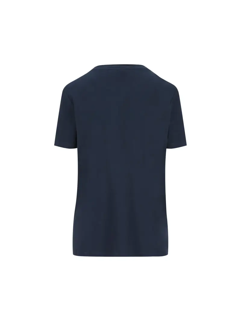 MAX MARA - T-Shirt In Cotone BLU miniatura 2