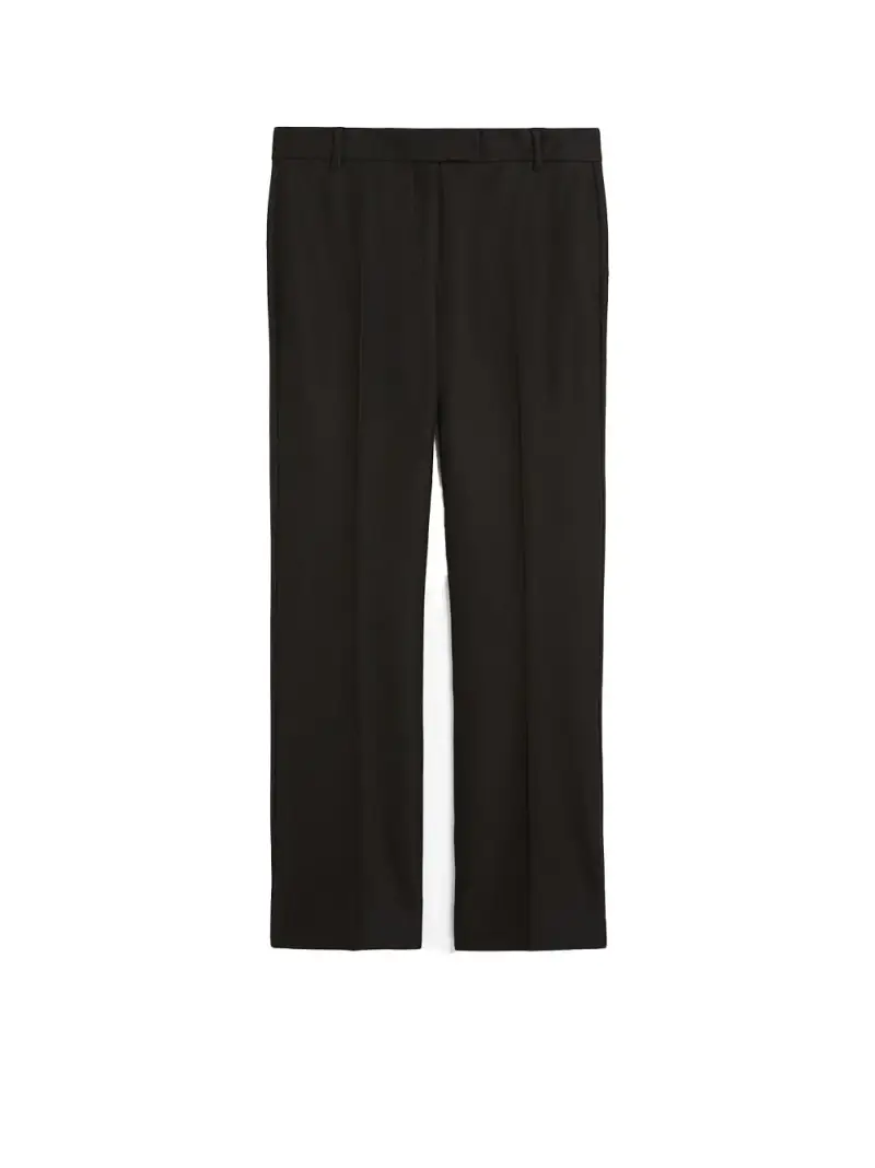 Pantalone Fatina slim in cotone e viscosa stretch nero