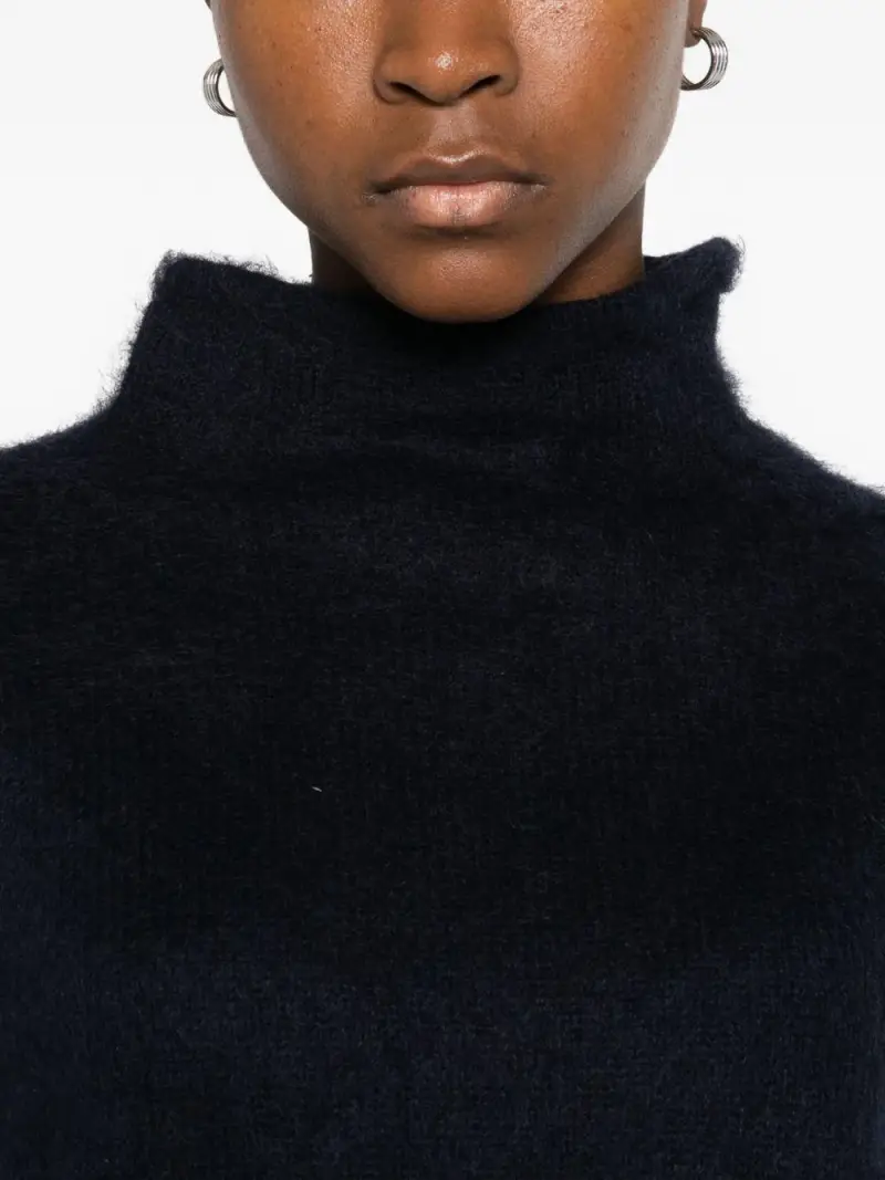 Maglione a collo alto Blu miniatura 2