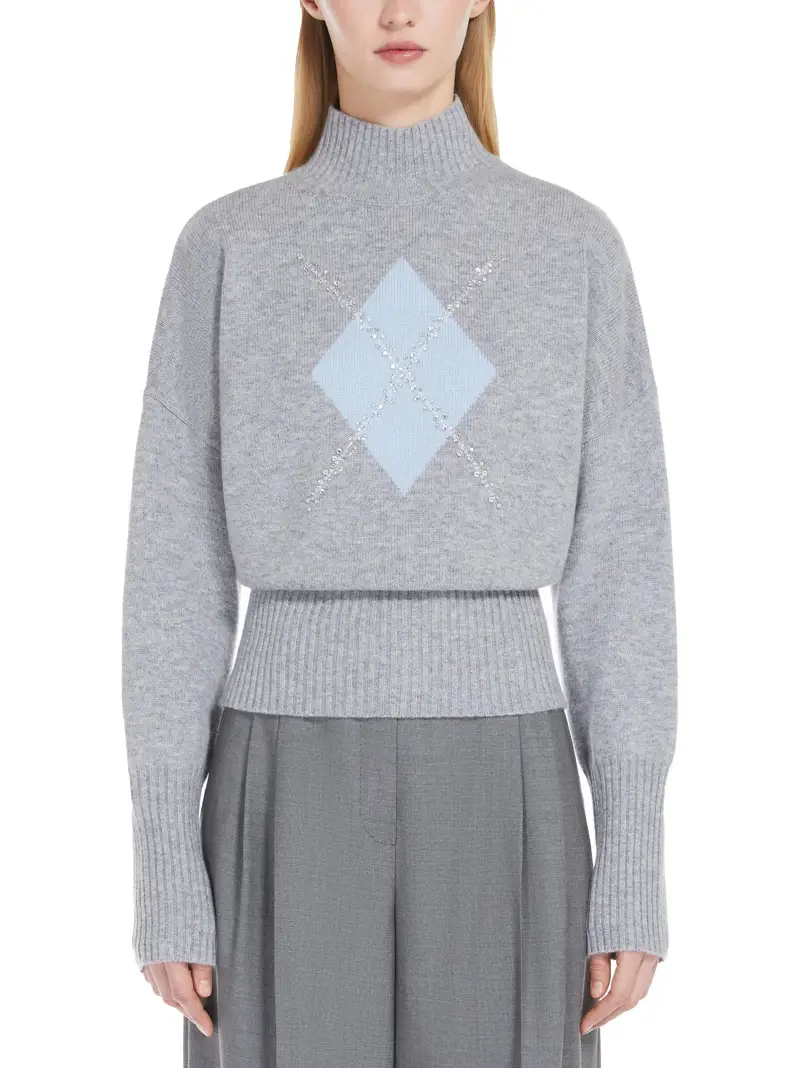 Maglione Nuccia grigio chiaro miniatura 3