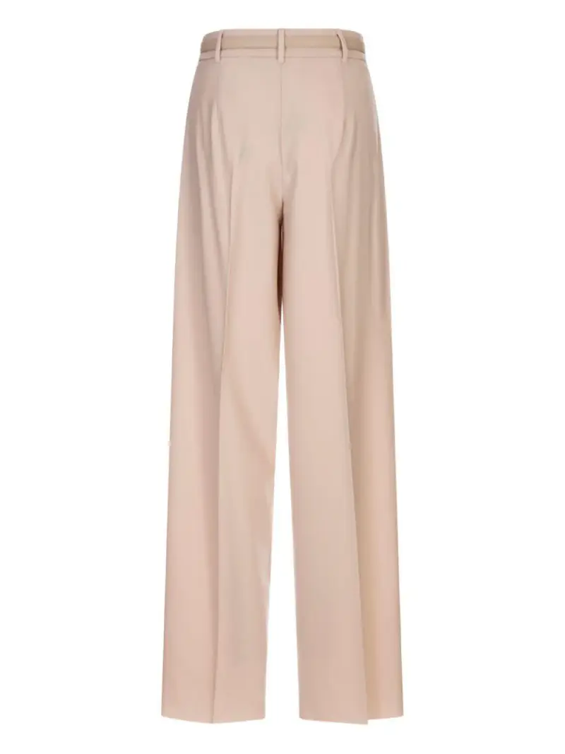 Pantaloni color mandorla con cintura coordinata miniatura 3