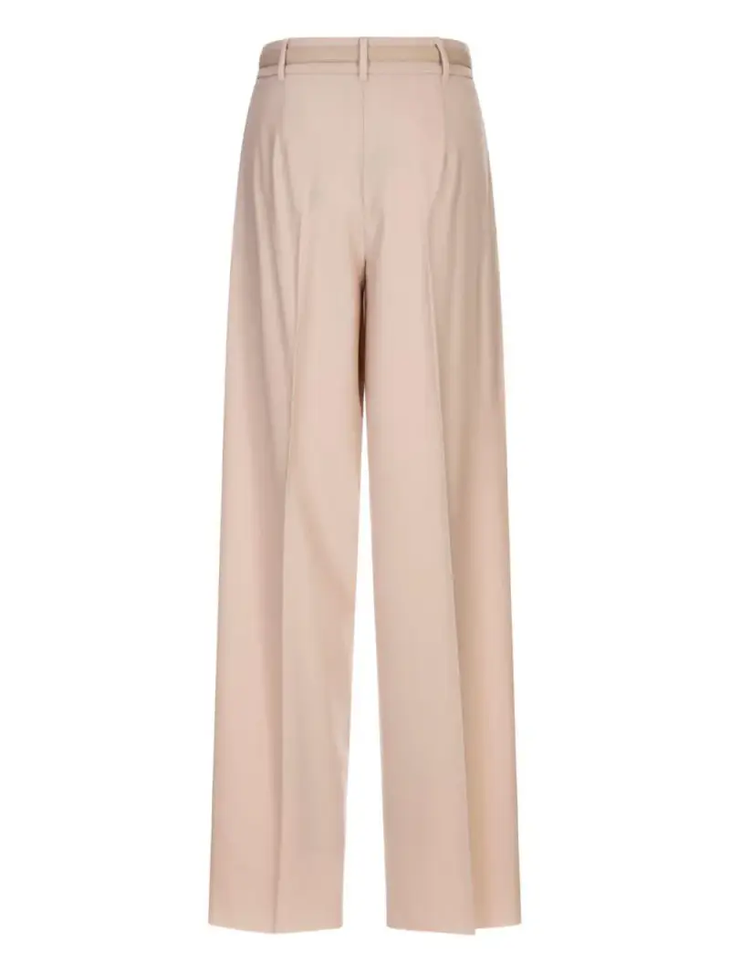 Pantaloni color mandorla con cintura coordinata miniatura 3