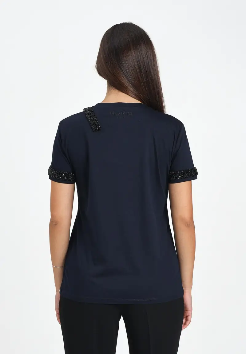 Max Mara T-shirt Donna Blu 1144519 miniatura 3