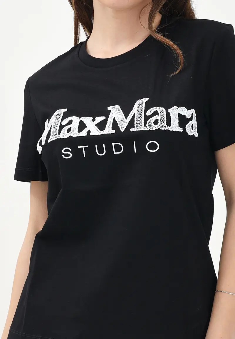 Max Mara T-shirt Donna Bianco 921605 miniatura 2