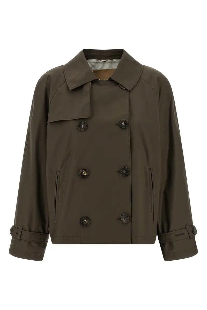 MAX MARA - THE CUBE Trench Verde 4289783
