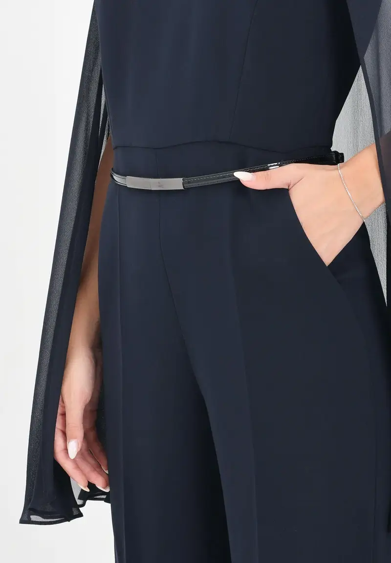 MAX MARA Tuta elegante Vertice blu da donna miniatura 2