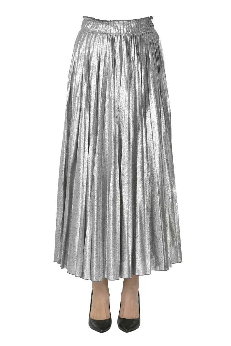 Gonna pilssettata Gamma Argento