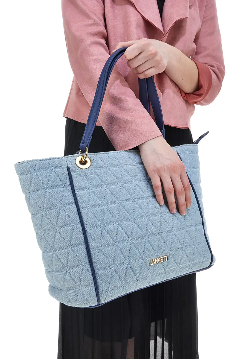 LANCETTI Maxi bag Denim 1955681 miniatura 2
