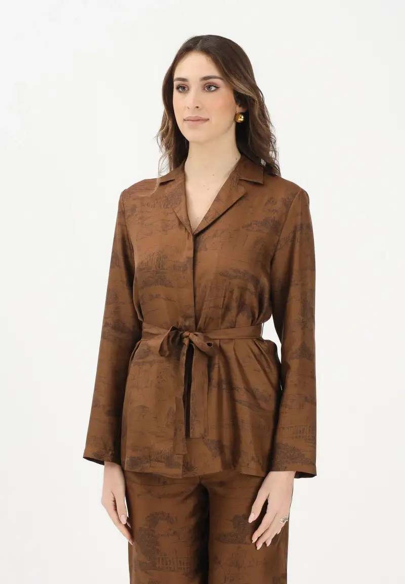 MAX MARA Camicia a manica lunga MSTABITURO marrone da donna