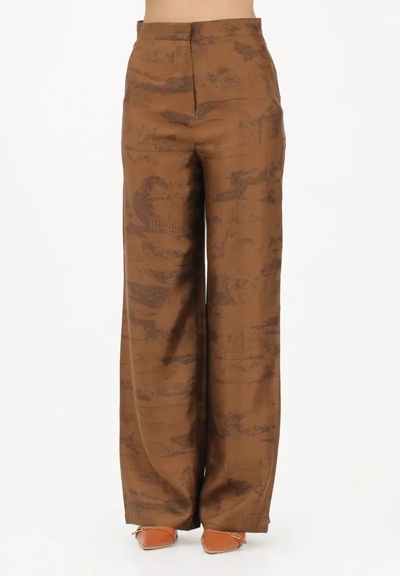 MAX MARA Pantalone ampio MSTVASAIO marrone da donna