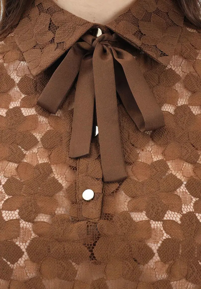 Max Mara Polo Donna Marrone 4179124 miniatura 3