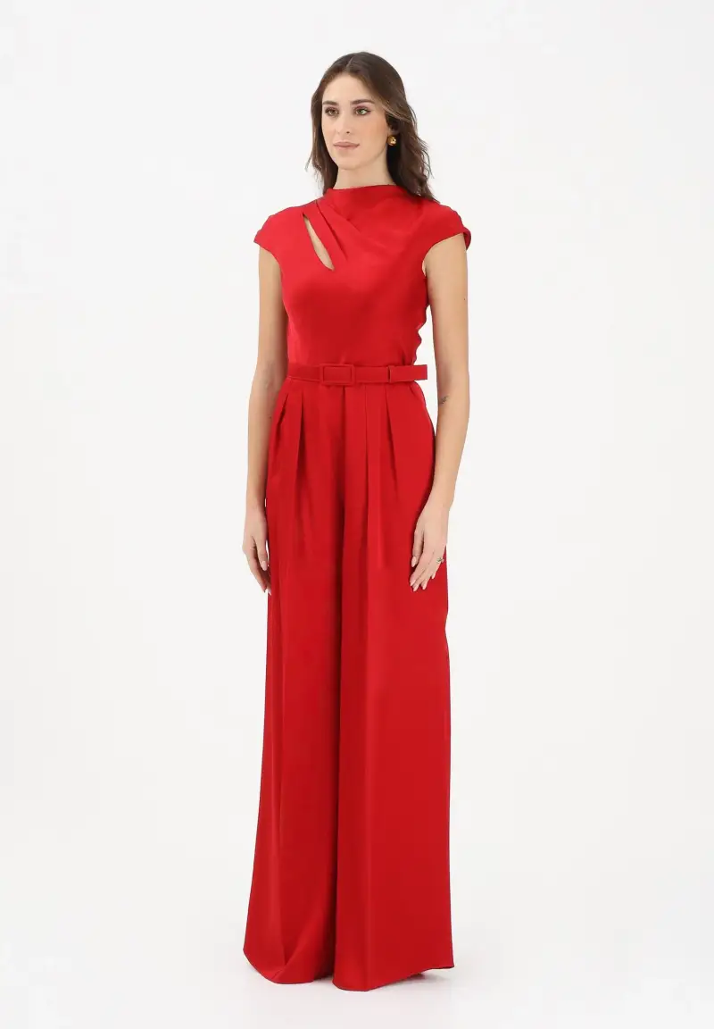 MAX MARA Tuta elegante MSEVESPA rossa da donna