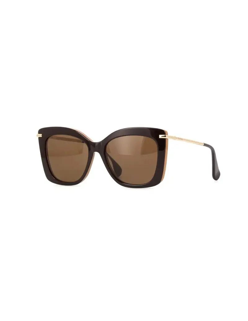 Occhiali da sole MAXMARA MM0101/S 50E Shiny Brown/Pale Gold 55