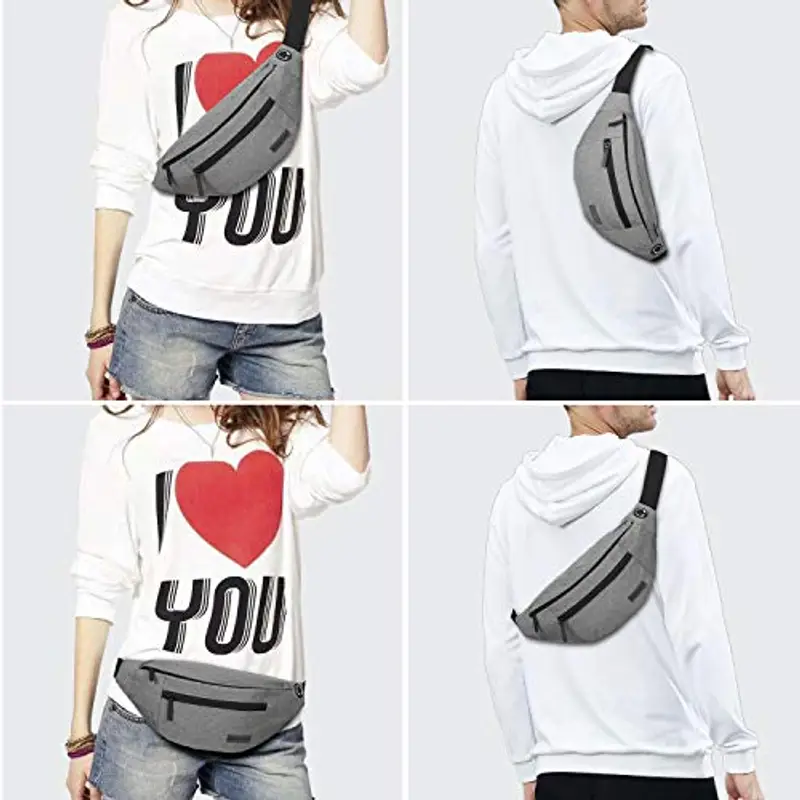 MAXTOP Marsupio Uomo Grigio 1599179 miniatura 2