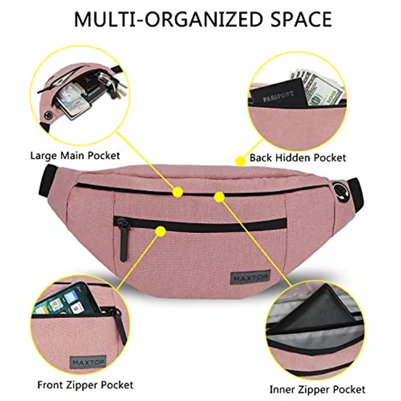 MAXTOP Marsupio Uomo Rosa 1599181 miniatura 3