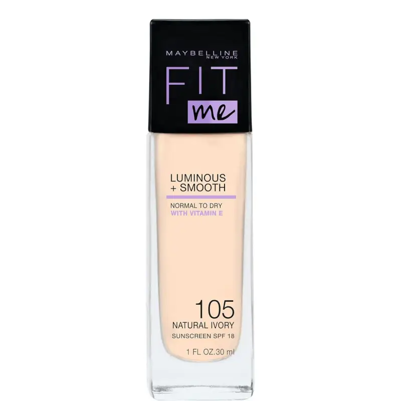 Fit Me! Fondotinta Luminoso + Liscio SPF18 105 Avorio Naturale 30 ml