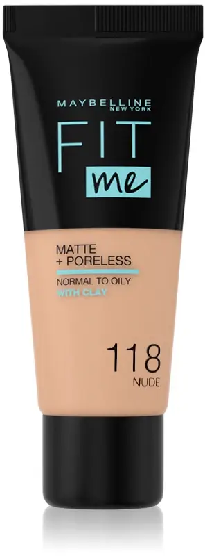 Fit Me! Fondotinta Matte + Poreless 118 Nude 30 ml