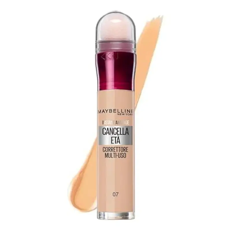 Maybelline New York Correttore Multi-Uso, Idratante e con Coprenza Modulabile, Imperfezioni e Occhiaie Coperte, Con Bacche di Goji e Haloxyl, Cancella Età, Tonalità: 07 Sand, 6, 8 ml miniatura 2