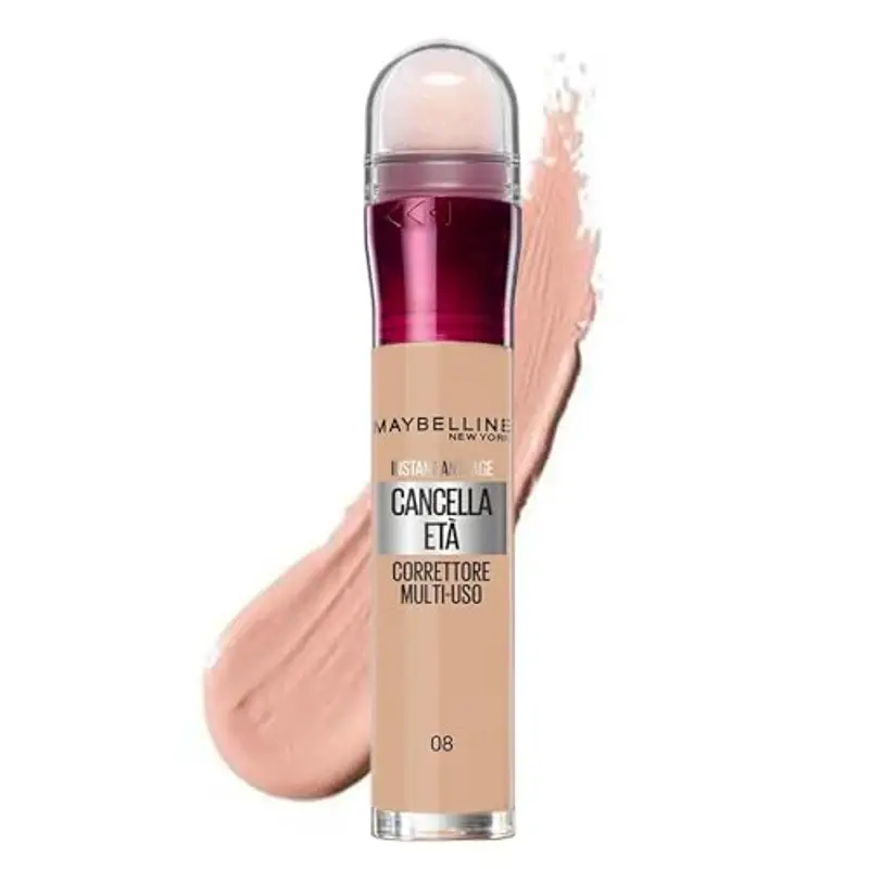 Maybelline New York Correttore Multi-Uso, Idratante e con Coprenza Modulabile, Imperfezioni e Occhiaie Coperte, Con Bacche di Goji e Haloxyl, Cancella Età, Tonalità: 08 Buff, 6, 8 ml miniatura 2