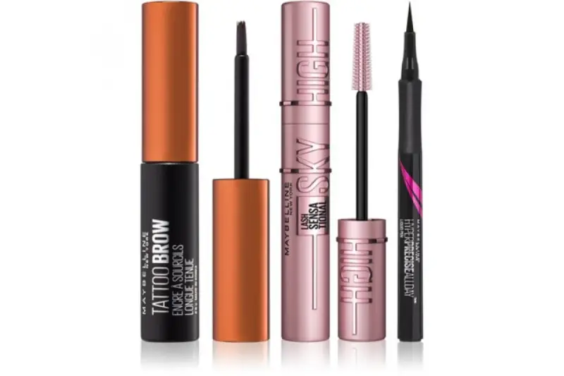 NEW YORK Make-Up Set fisso a un prezzo ridotto per occhi e sopracciglia medio castano 3 pezzi