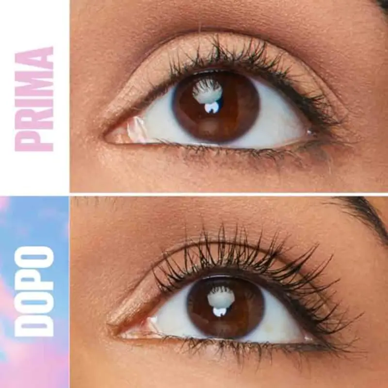 Maybelline New York Mascara Waterproof Ciglia Sensazionali Sky High, Volumizzante e Allungante, Definisce, incurva e moltiplica, Nero, 6 ml miniatura 2