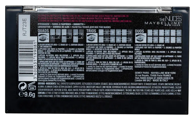 Occhi Palette Ombretti The Nudes - Ombretti, Palette miniatura 4