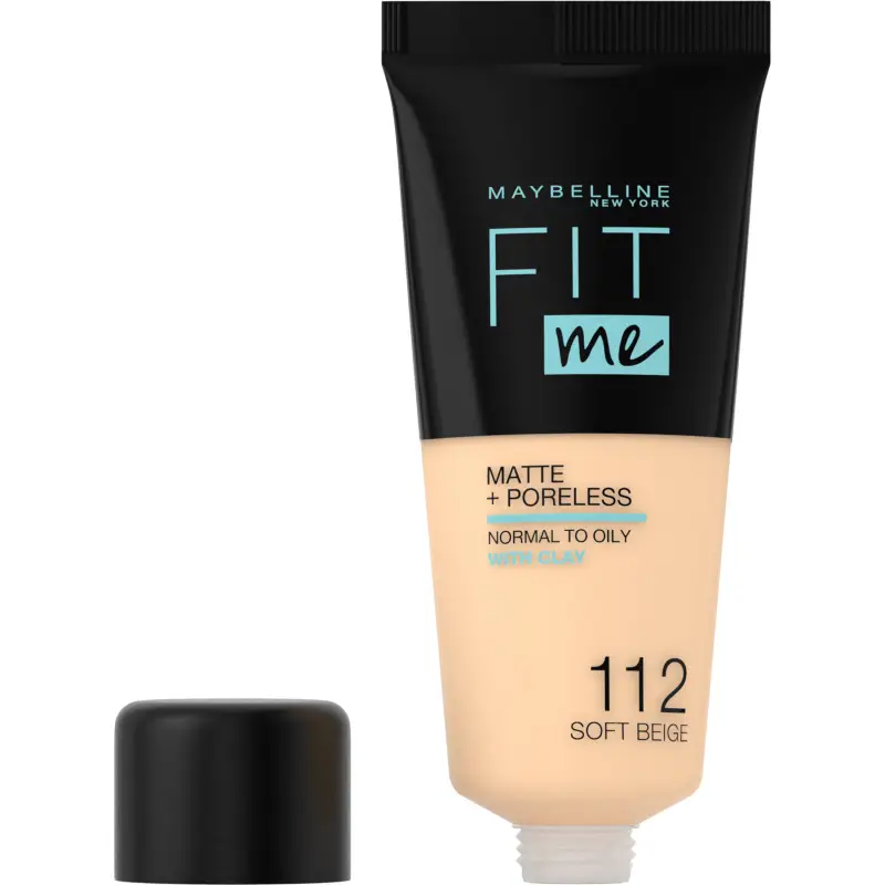 Viso Fondotinta Opacizzante Fit Me! Matte&Poreless Soft Beige (112) - Fondotinta miniatura 2