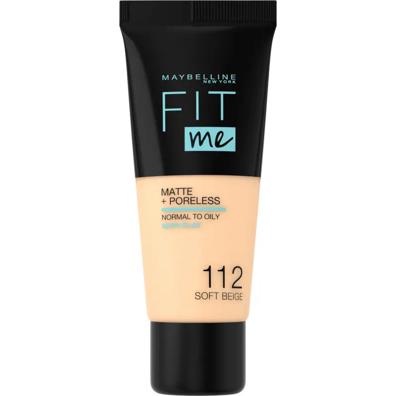 Viso Fondotinta Opacizzante Fit Me! Matte&Poreless Soft Beige (112) - Fondotinta