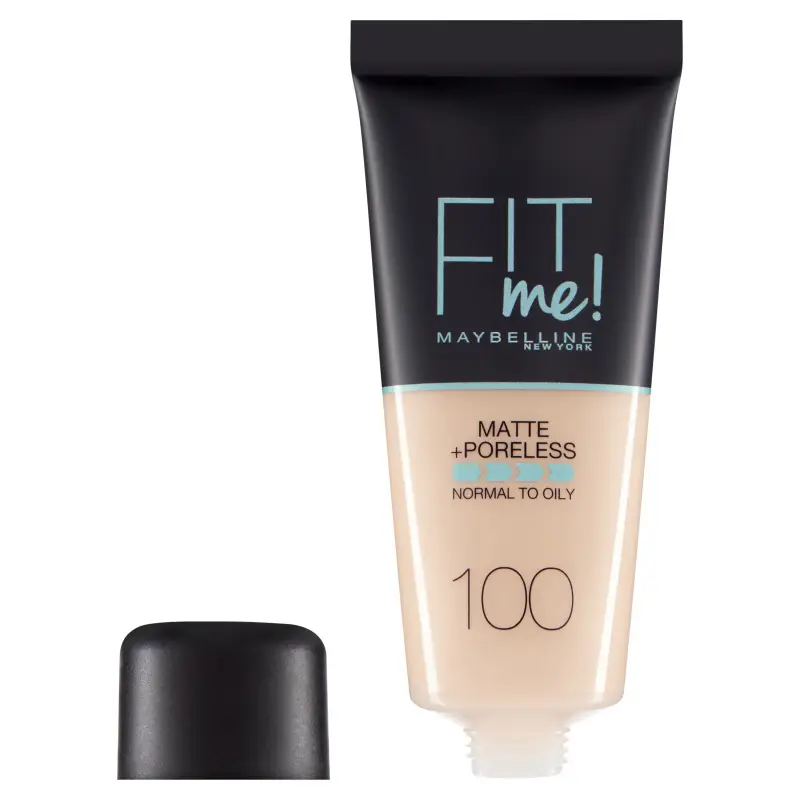 Viso Fondotinta Opacizzante Fit Me! Matte&Poreless Warm Ivory (100) - Fondotinta miniatura 2